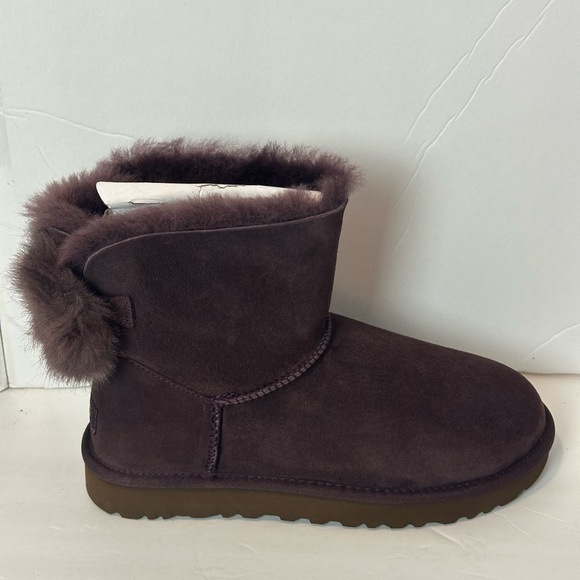 NWOT UGG classic mini puff crystal bow boots - Picture 2 of 16